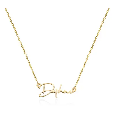 Paris Name Necklace in 14ct Solid Yellow Gold