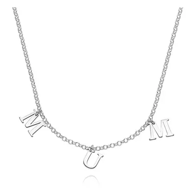 Mum Necklace in Sterling Silver