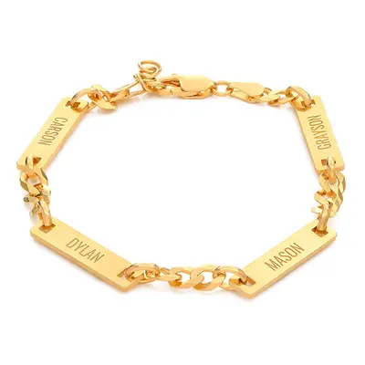 The Cosmos Bracelet for Men in 18ct Gold Vermeil