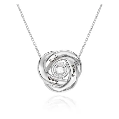 Love Knot Necklace in Sterling Silver