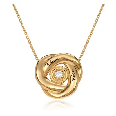 Love Knot Necklace in 18ct Gold Vermeil