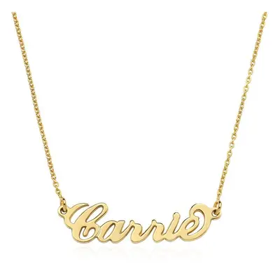 Small Carrie Name Necklace in 18ct Gold Vermeil