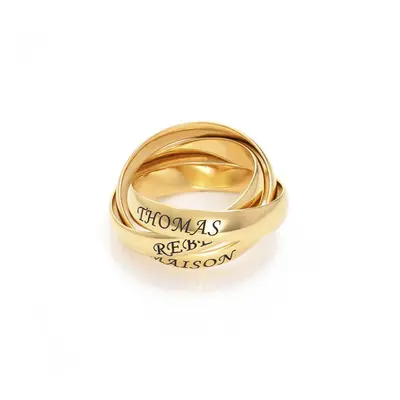 Charlize Russian Ring in 18ct Gold Plating