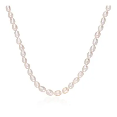 Non-Personalised Pearl Necklace with Clasp in 18ct Gold Plating