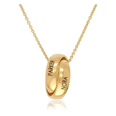 Duo Eternal Necklace in 18ct Gold Vermeil