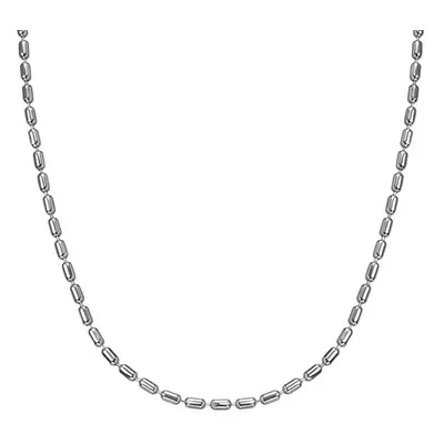 Cylinder Bead Chain - Silver