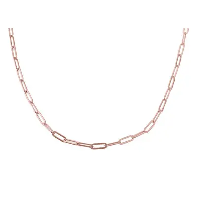 Stackable Paperclip Chain in 18ct Rose Gold Plating