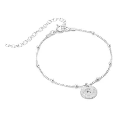 Mini Rayos Initial Bracelet / Anklet in Sterling Silver