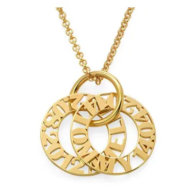 Personalised Mother Necklace in Gold Plating