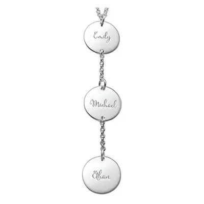 Personalised Y Necklace in Sterling Silver