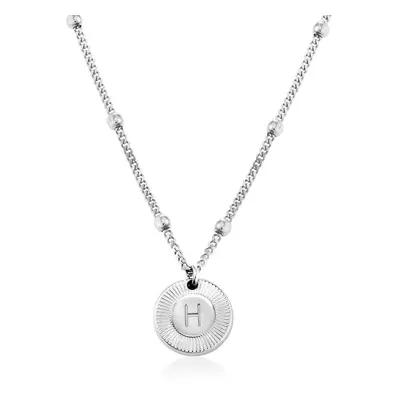 Mini Rayos Initial Necklace in Sterling Silver