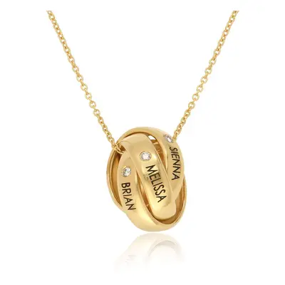 Eternal Diamond Necklace in 18ct Gold Plating