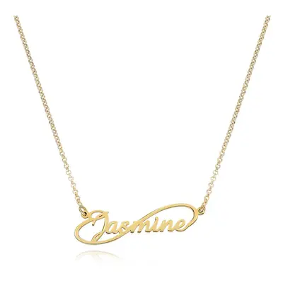 Infinity Style Name Necklace in 18ct Gold Plating