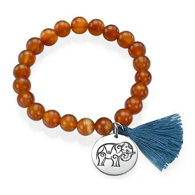 Yoga Jewellery - Engraved Elephant Bead Bracelet