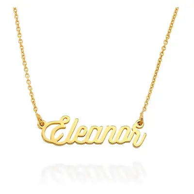 Twirl Script Name Necklace in 18ct Gold Vermeil