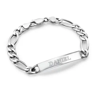 Amigo ID Bracelet for Men in Sterling Silver