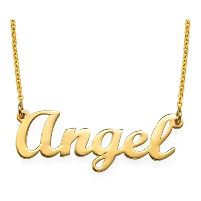 Script Name Necklace in 18ct Gold Plating