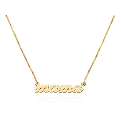 Mama Cursive Necklace in 18ct Gold Vermeil