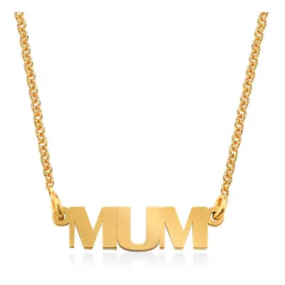 Capital MUM Necklace in 18ct Gold Plating