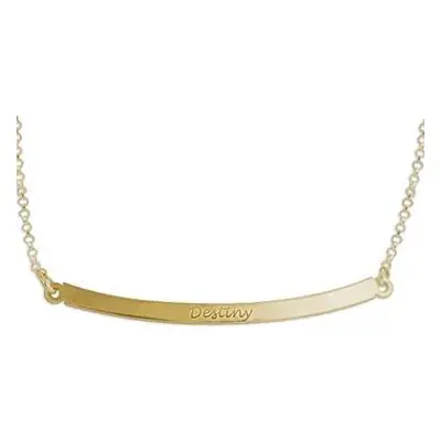 Horizontal Bar Necklace - 18ct Gold Plated