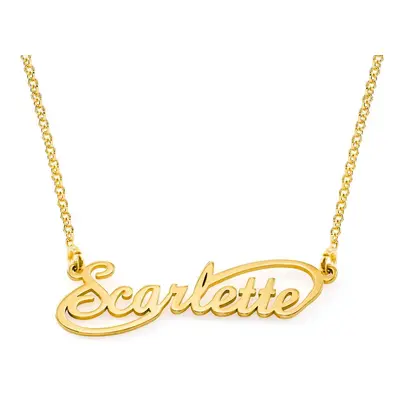 Infinity Style Name Necklace in 18ct Gold Vermeil