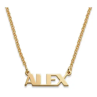 Capital Name Necklace in 18ct Gold Vermeil