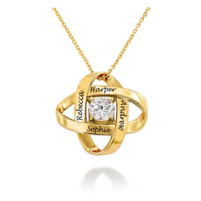 Galaxy Necklace with Cubic Zirconia in 18ct Gold Plating