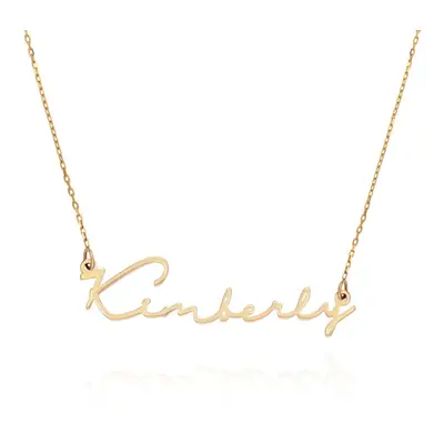 Signature Style Name Necklace in 14ct Solid Yellow Gold