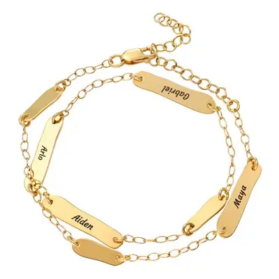 The Milestones Bracelet / Anklet in 18ct Gold Vermeil