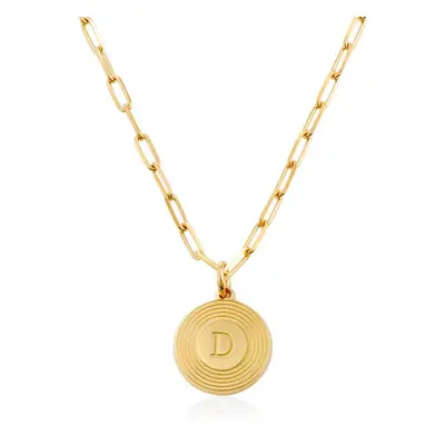 Odeion Initial Necklace in 18ct Gold Vermeil