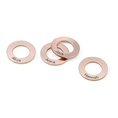 Circle Charm for Bangle Bracelet in 18ct Rose Gold Plating