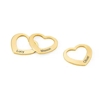 Heart Pendant for Chelsea Bangle Bracelet in 18ct Gold Plating