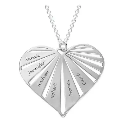 Personalised Family Necklace in Sterling Silver