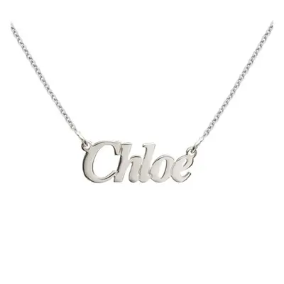 Angel Style Name Necklace in Sterling Silver