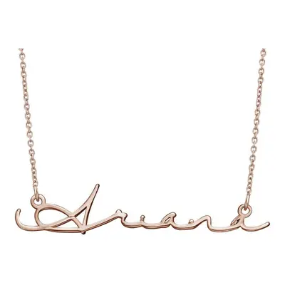 Signature Style Name Necklace in 18ct Rose Gold Plating