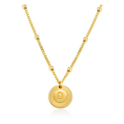 Mini Rayos Initial Necklace in 18ct Gold Vermeil