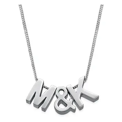 Personalised Couple Initial Necklace in Stainless Steel