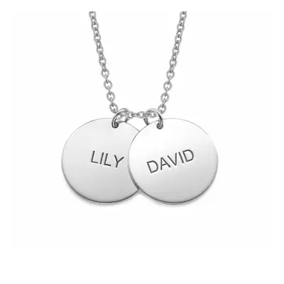 Mother's Jewellery - Personalised Disc Necklace in Sterling Silver