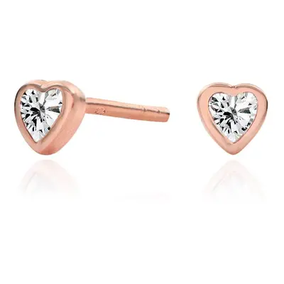 Charli Heart Earrings in 18ct Rose Gold Plating