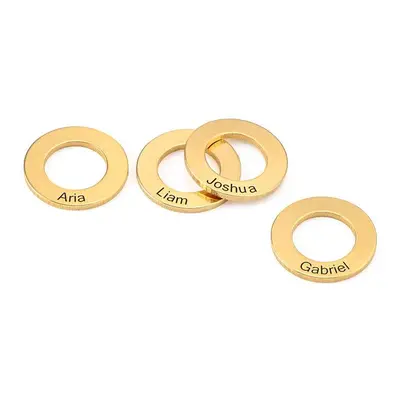 Circle Charm for Bangle Bracelet in 18ct Gold Plating