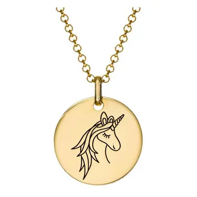 Unicorn Pendant Necklace for Girls in 18ct Gold Plating