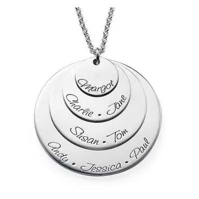 Engraved Mum Necklace with Four Discs