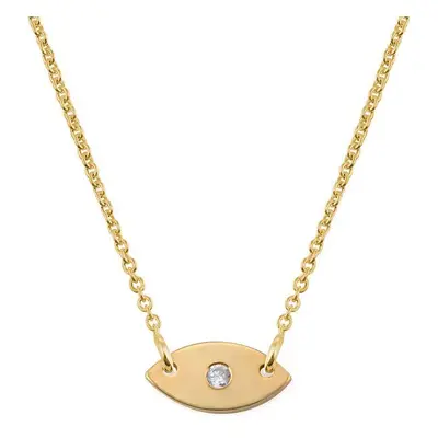 Stackable Evil Eye Necklace in 18ct Gold Plating