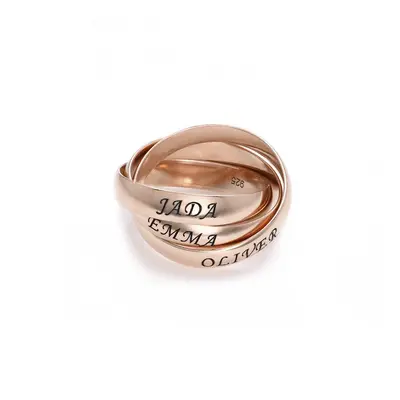 Charlize Russian Ring in 18ct Rose Gold Vermeil