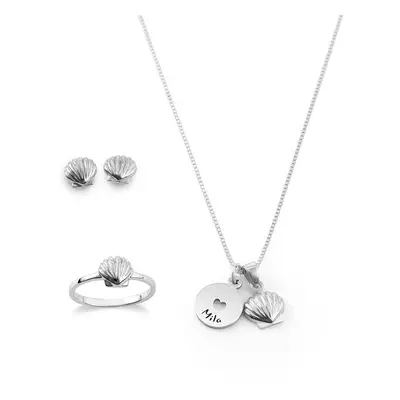 Shell Jewellery Set for Girls in Sterling Silver