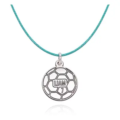 Soccer Necklace in Sterling Silver