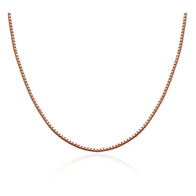 Box Chain in 18ct Rose Gold Vermeil