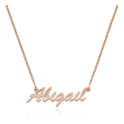 Jennifer Name Necklace in 18ct Rose Gold Plating