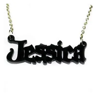 Black Angel Style Name Necklace