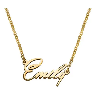 18ct Gold Plated Tiny Name Necklace in Extra Strength for Teenagers